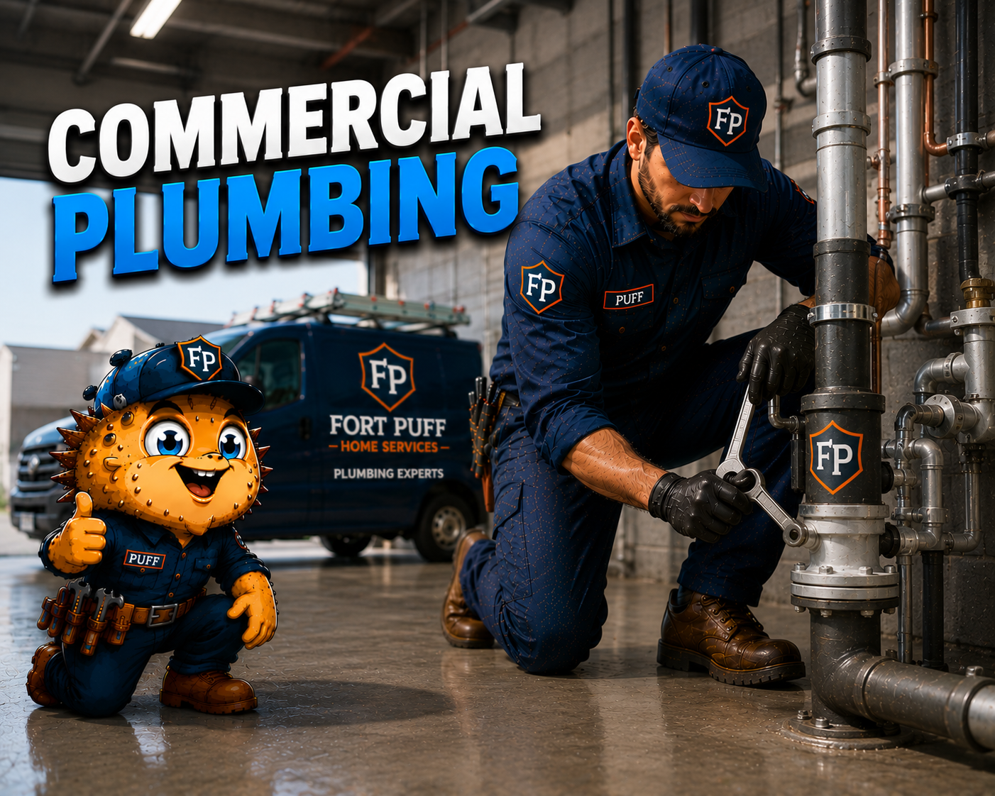 Commercial Plumbing — Fort Puff Home Services
