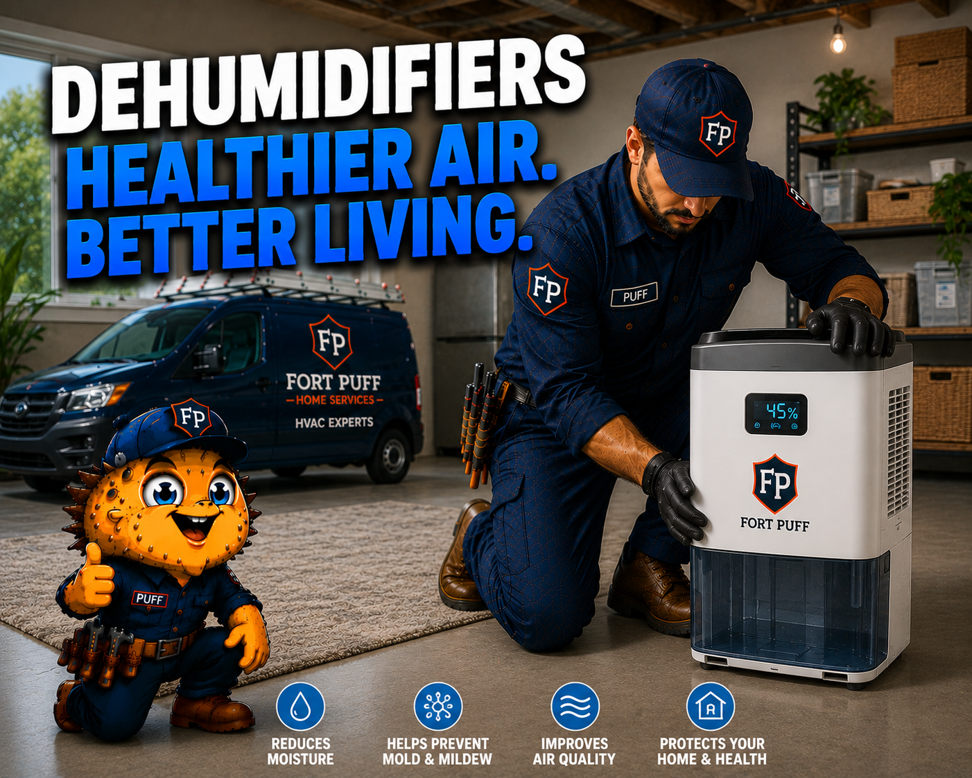 Dehumidifiers — Fort Puff Home Services