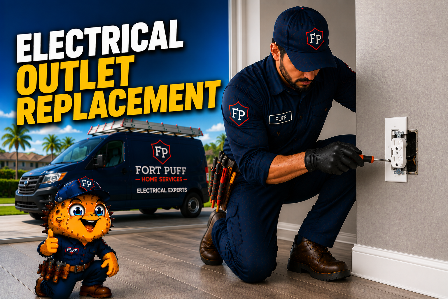 Florida Electrical Outlet Replacement — Fort Puff Home Services
